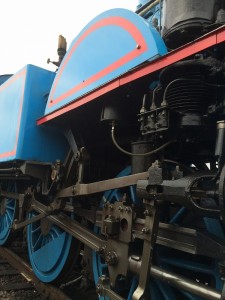 大井川鉄道機関車トーマスメカ部分かっこいい。還水したんでしょうか垂れてる水もカッコいい。