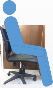 椅子に座る際に発生するずれ対策で滑り止めマットを敷いてみました