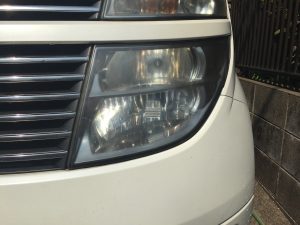 車のライト,曇り