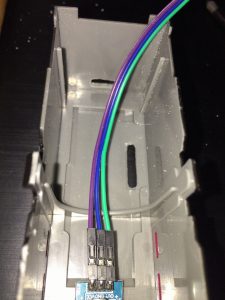 Arduino_ATCプラレールモーター車電線取付,電線接続